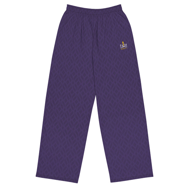 FAITH - Unisex Wide-leg Pants (Purple)