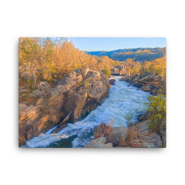 Sunset River #3 - Canvas Print (18X24 inches)