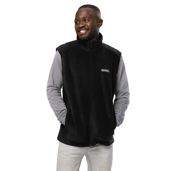 (FAITH) Men’s Columbia fleece vest - Gold and White Logo