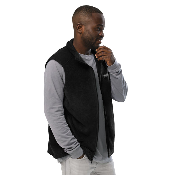 (FAITH) Men’s Columbia fleece vest - Gold and White Logo