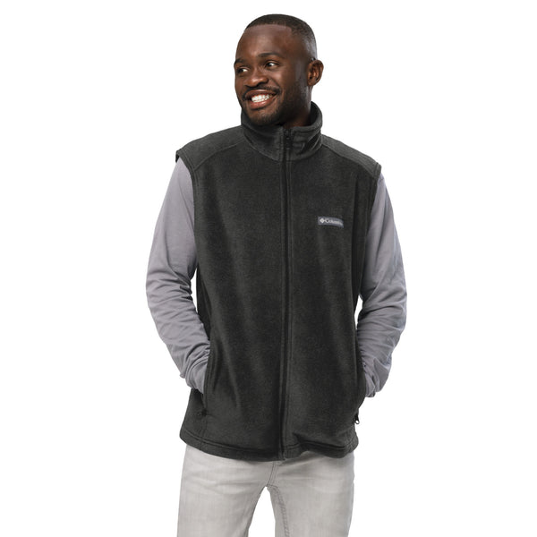 (FAITH) Men’s Columbia fleece vest - Gold and White Logo