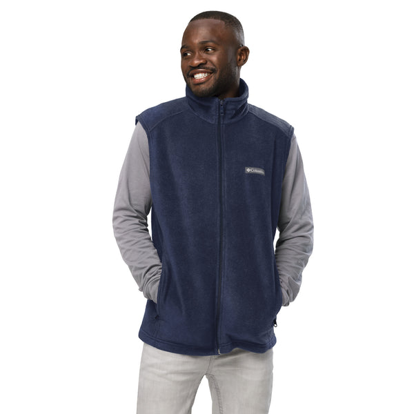 (FAITH) Men’s Columbia fleece vest - Gold and White Logo