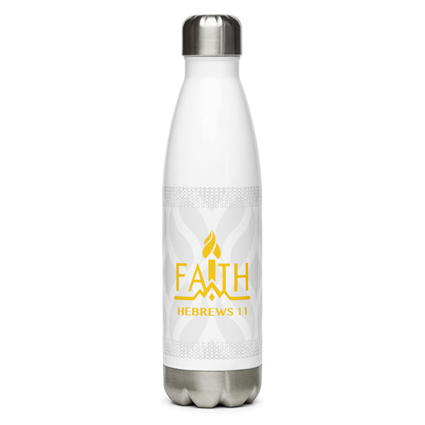 FAITH - Stainless Steel Water Bottle (White)