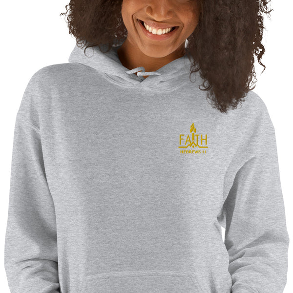 FAITH - UNISEX HOODIE (WHITE OR GREY COLOR)