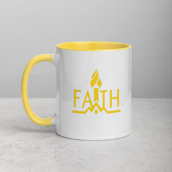 FAITH - Mug with Color Inside (Yellow)